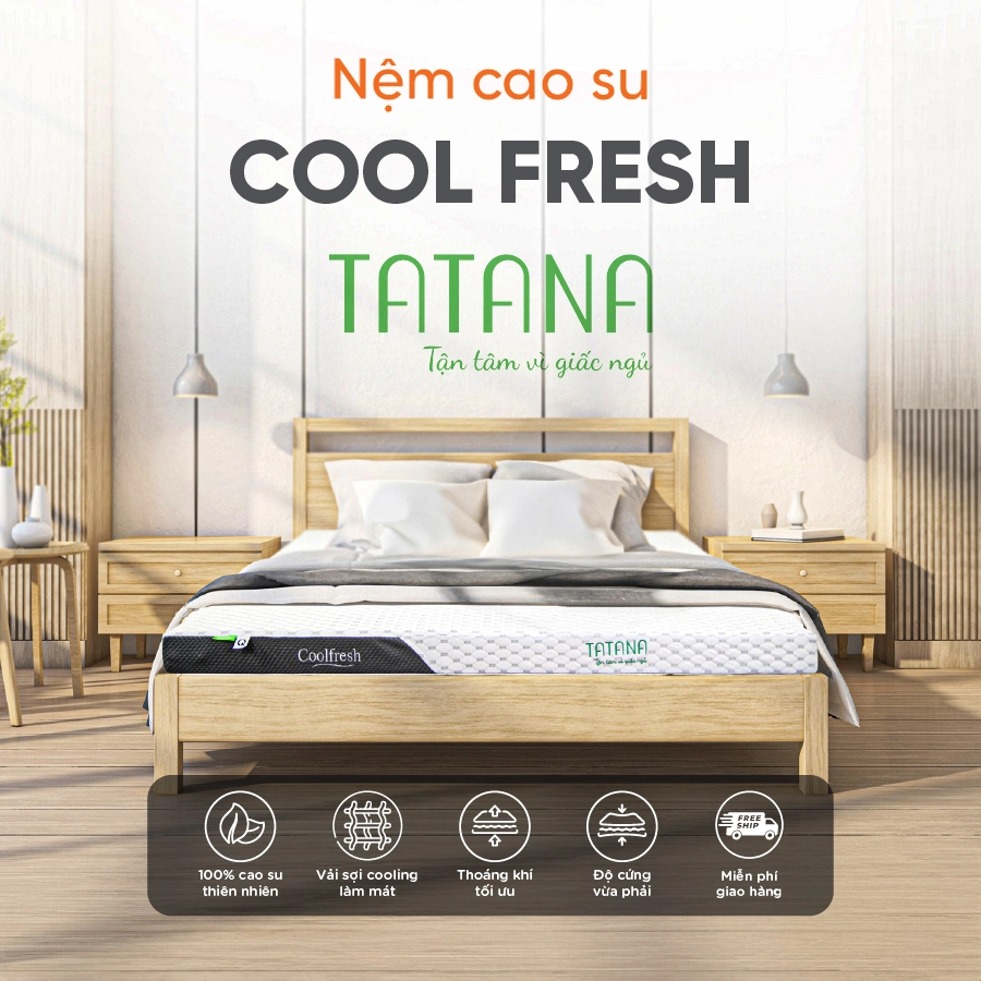 Nem cao su thien nhien tatana cool fres