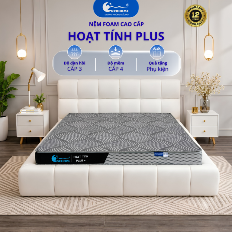 Nệm Eurohome Foam Hoạt Tính Plus 1 Nệm Eurohome Foam Hoạt Tính Plus