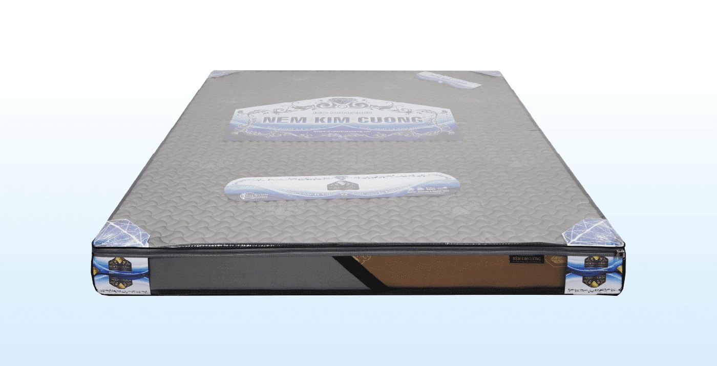 Nệm ép tổng hợp Kim Cương Vải satin lụa 1 Nệm ép tổng hợp Kim Cương Vải satin lụa